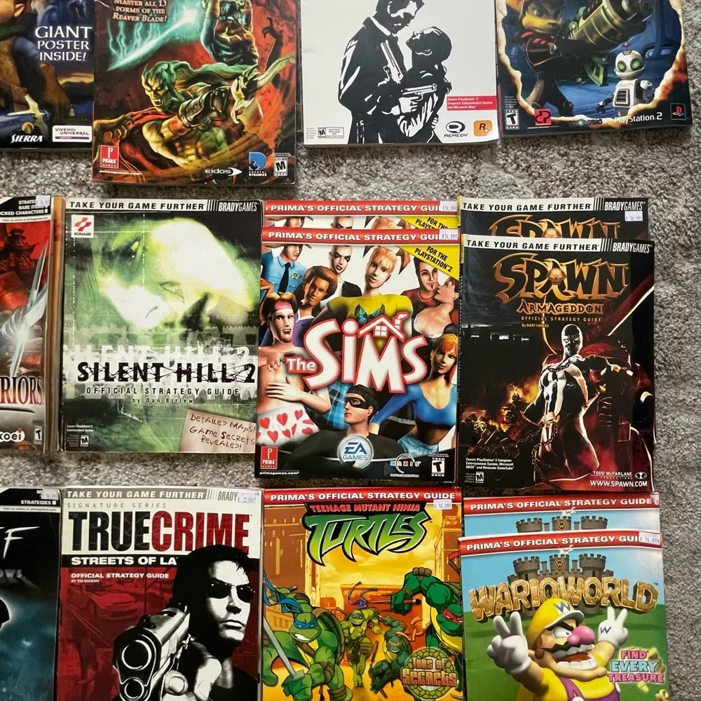 Strategy Guides Let me know which ones you want a separate listing for